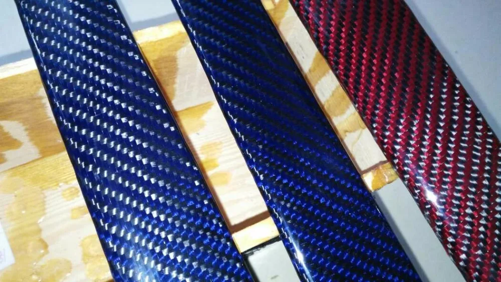 Blue Carbon Fiber fabric Twill 200gsm 100cm wide