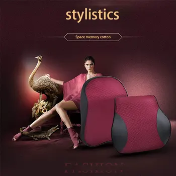 

Brand New Space Memory Cotton Car Seat Head Neck Rest Cushion Support Pillow Universal Single pcs Headrest Car Waist Pillow