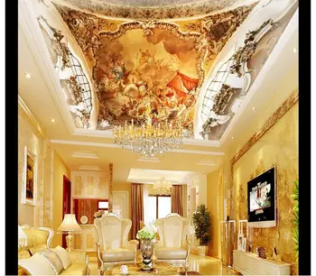 

3d murals wallpaper custom Ou to figure the zenith ceiling painting background wallpaper