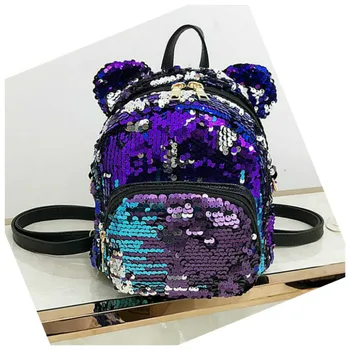 

Small Sequins Backpack Mini School Bags for Teenage Girls Backpack Women Small Travel Bag