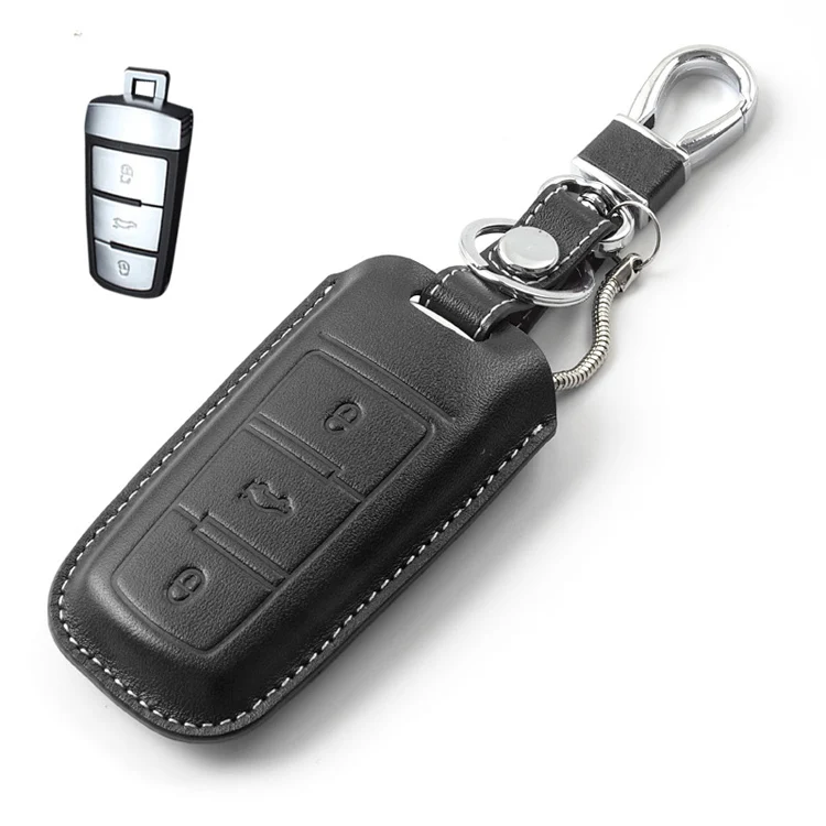 Ключевой бумажник Ключи держатель Пояса из натуральной кожи унисекс авто ключ Защитный чехол КРЫШКА ДЛЯ фольксвагены cc/magaotan
