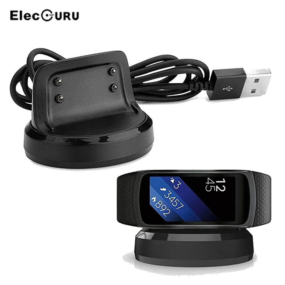 

Watch Charger Dock For Samsung Galaxy Gear Fit 2 SM-R360 Smart Bracelet Replacement USB Charger Magnetic Charging Cable Dock