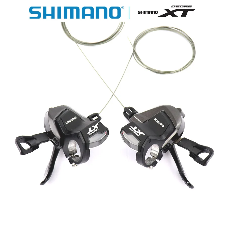 SHIMANO Deore XT SL M8000 рычаг переключения передач Rapidfire Plus рычаги переключения передач для горного велосипеда переключения скоростей 2x11 3x11 - Цвет: a pair