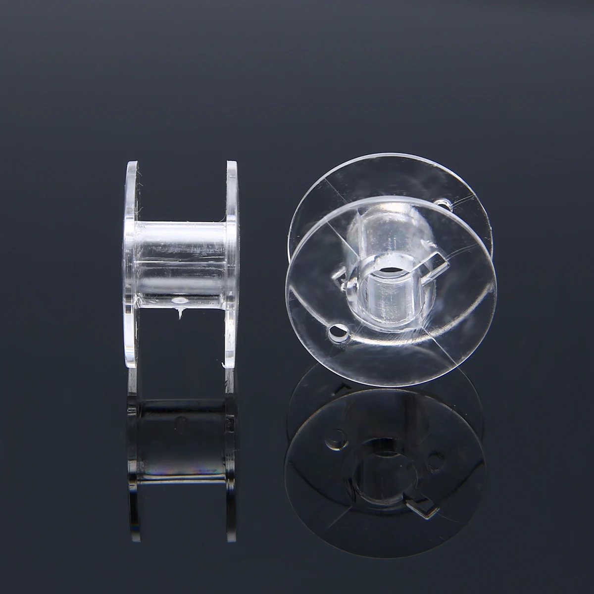 1 Set 30pcs Durable Plastic Bobbins Transparent Sewing Machine Bobbin Spool Practical Parts for Brother Sewing Machine