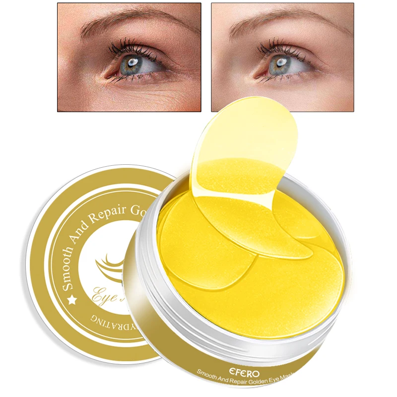 

EFERO Eye Mask Patches 60pcs Eye Patch Pads Mask for the Face Mask Hyaluronic Acid Eye Masks Gold Crystal Collagen Eye Patch