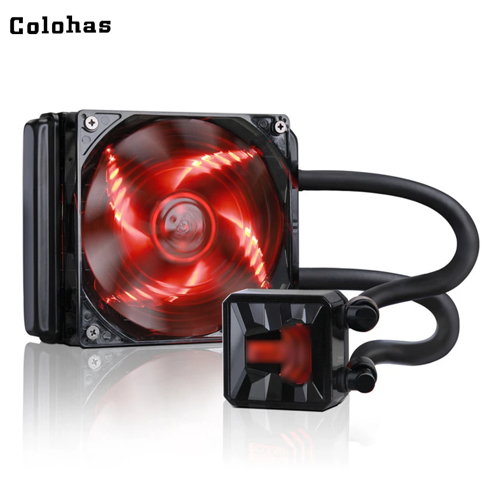 

CPU Water Cooler LED 120mm PWM Fan Liquid Radiator Desktop PC Watercooling Kit for AM3 / LGA 2011/115X/775