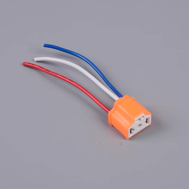 12V H4 9003 Car Truck Female Light Lamp Bulb Wire Socket Adapter Ceramic Headlight Extension