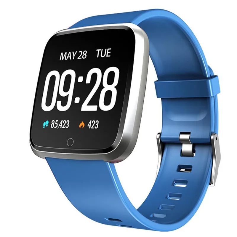

PLYMOTON Smart Touch Screen Y7 Heart Rate Blood Pressure Monitor Waterproof Heart Rate Smart Watch Wristband Fitness Tracker