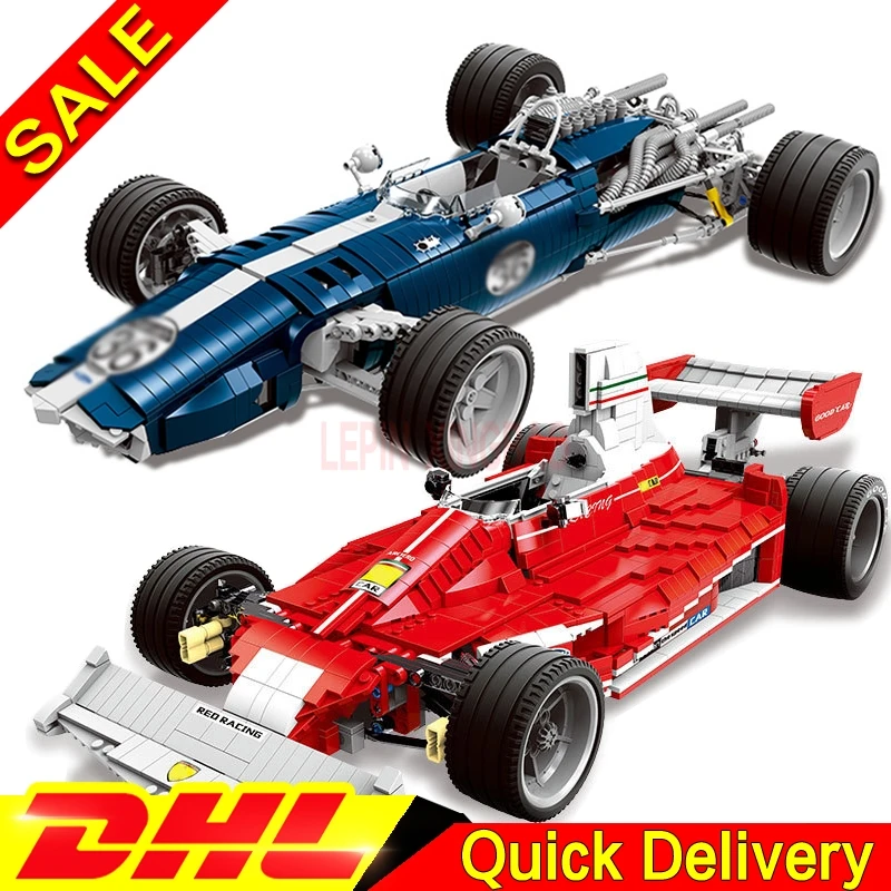 

XINGBAO 03022 XINGBAO 03023 Blue Racing Car Set Building Blocks Bricks Educational Funny lelyings Toys As Gifts For Kids