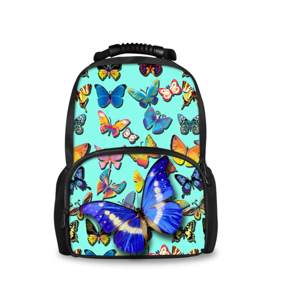 

Customized Fashion Girls School Bags Cute 3D Butterfly Printing Schoolbag for Teenager Students Middle School Bookbag Travel