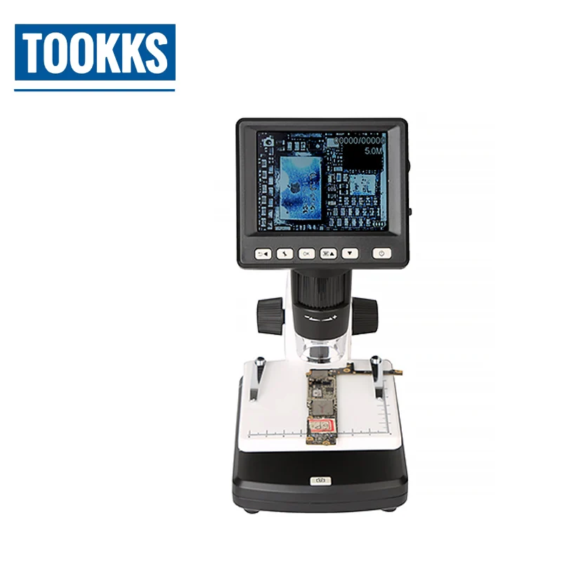 

3.5 inch HD LCD Digital Electronic Microscope Desktop USB /AV Multi 500X Microscope Focus Range10mm-30mm