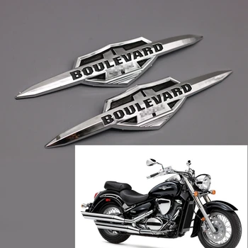 

Motorcycle Chrome ABS Gas Tank Emblem Badge Decals Fit For Suzuki Boulevard C50 M50 M90 S40 VL400 VL800 Volusia