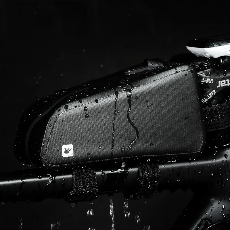 

Bicycle waterproof front bag mountain bike frame saddle front tube frame large capacity bag bicycle accessories