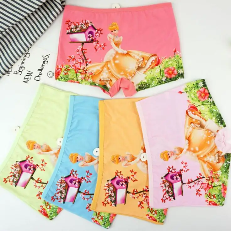 

Wholesale 24pcs Children girl's boxer princess Sofia Underwears Panties Milk Silk cartoon Underpants 3-9years Tz07