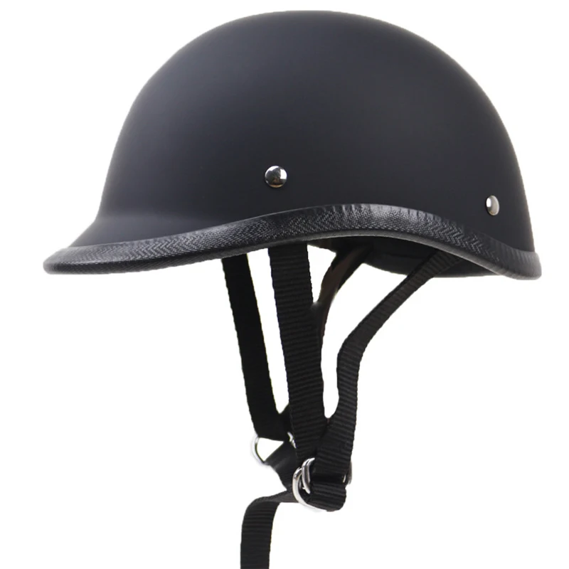 

Universal Motorcycle Helmet Vintage Matte Black Helmet Retro Style Abs Cascos Para Moto Unisex Off Road Motocycle Helmet