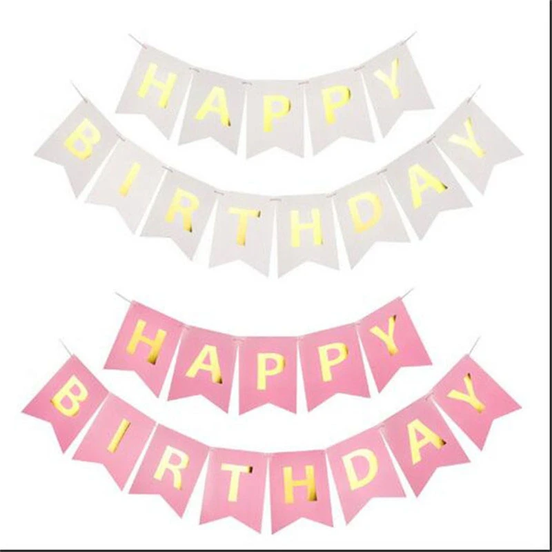 マルチテーマハッピー誕生日バナーの誕生日パーティーデコレーションフォトブースのハッピーバースデーホオジロ花輪フラグ Flags Flags Flag Garlandflag Happy Birthday Aliexpress