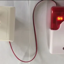 9V 103 Standalone Battery powered Emmergency Alarm kit Wired Strobe Siren Durable Sound Flasher Light for Fire Alarm System