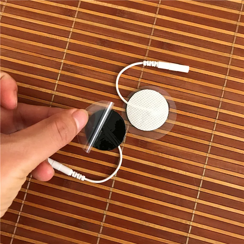 B1303 3cm round tens therapy massager electrode paster gel pads (10)