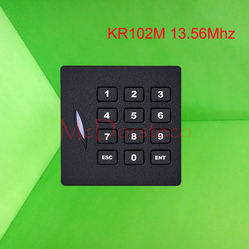 

KR102M outdoor access control system card reader with keypad IP65 waterproof card reader 13.56MHZ IC card wiegang reader