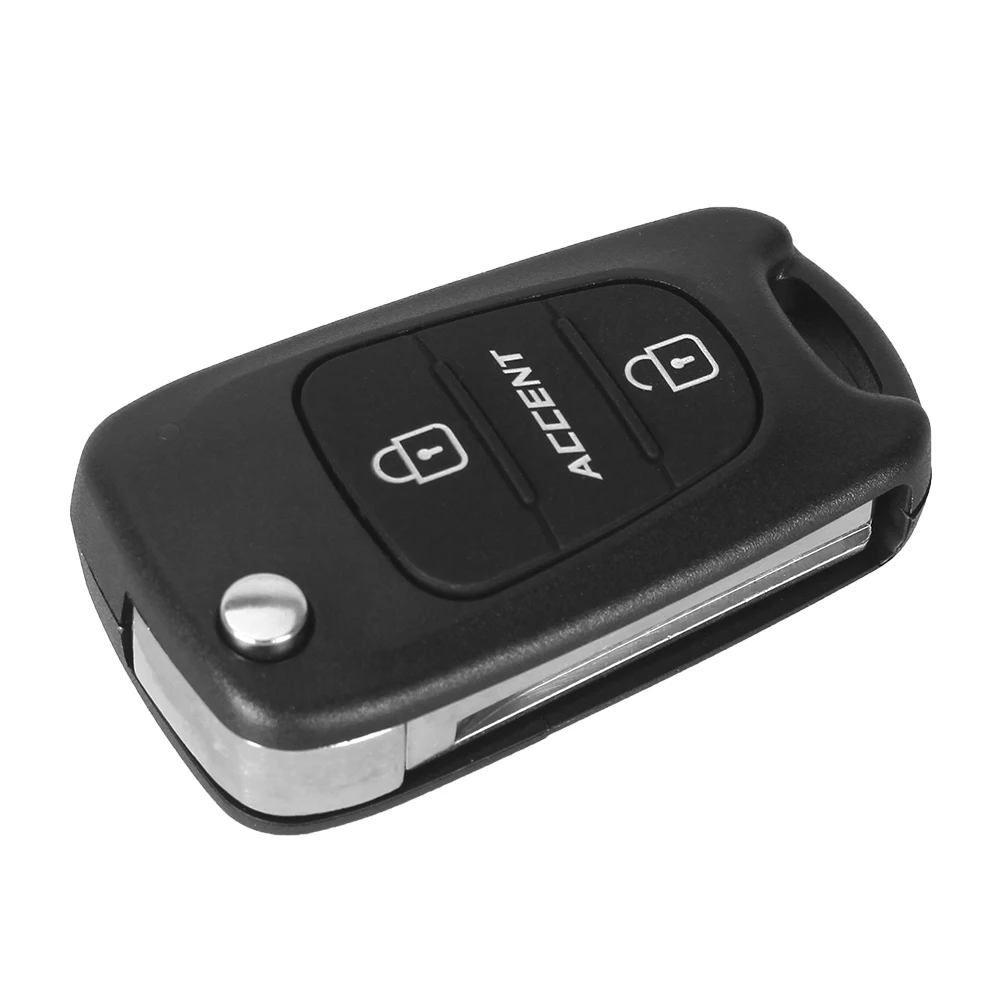 Сменный раскладной чехол KEYYOU для дистанционного ключа с 3 кнопками Hyundai Solaris Accent