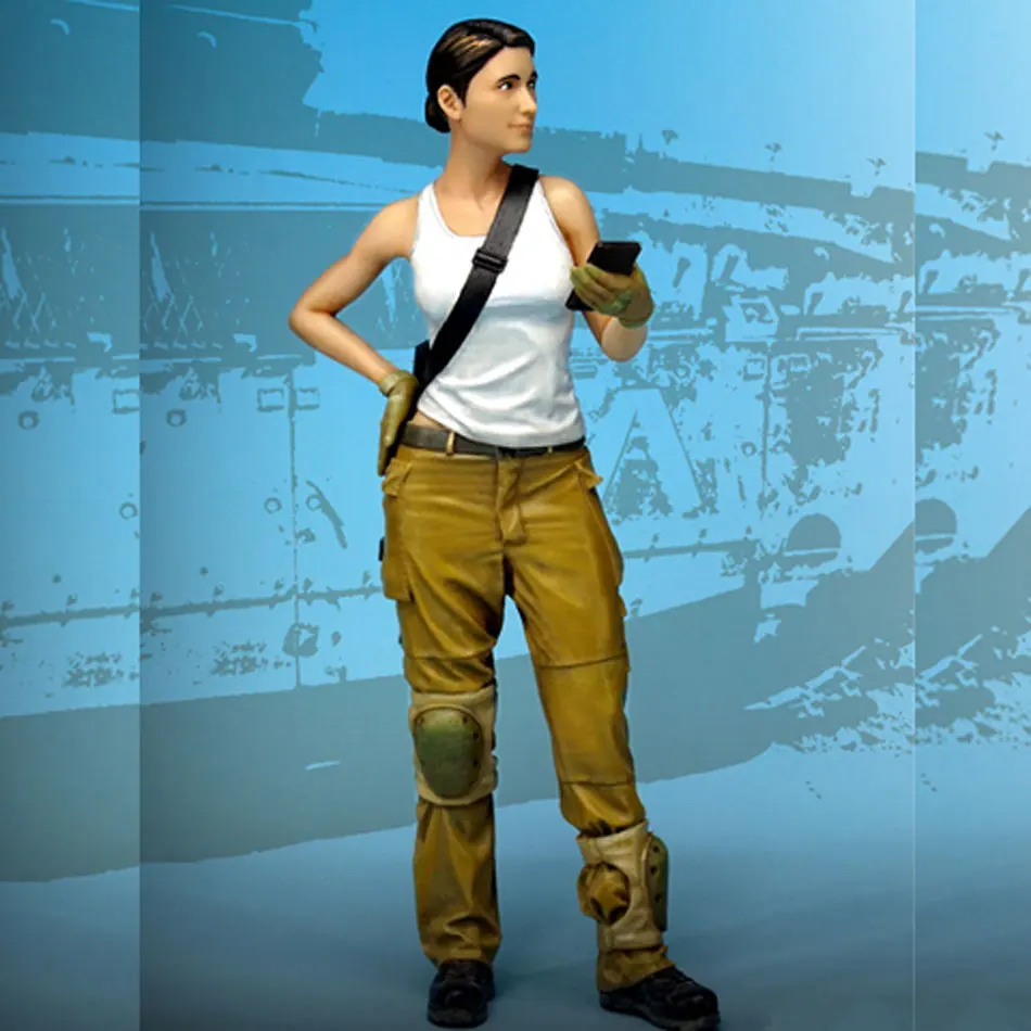 

1/35 Resin Soldiers unpainted World War II Israel Female Soldier White Model Hand Work Scene