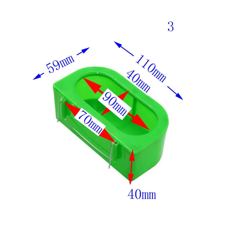 1 шт. домашние птицы Висячие корыто для кормления еда для попугая миска для кормления водостойкая чашка пластиковая птица голуби кормораздатчик - Цвет: small