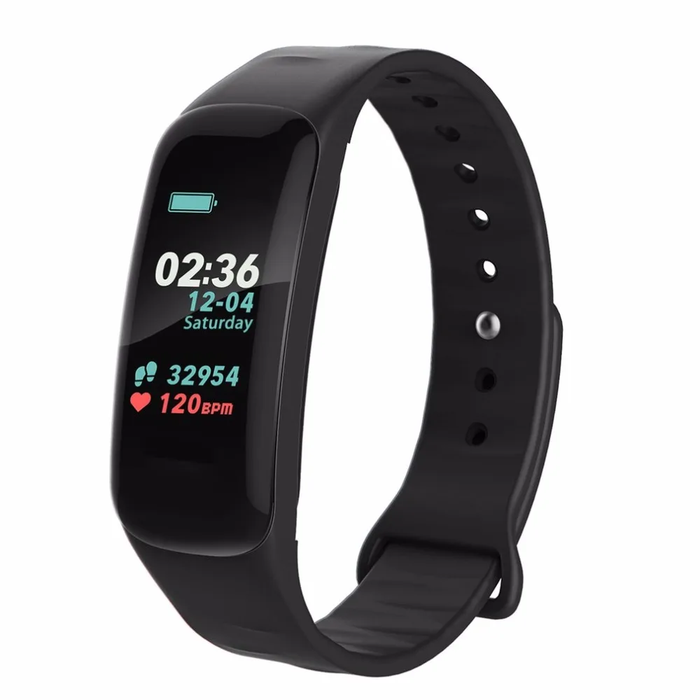

C1 Smart Bracelet Color-screen Fitness Tracker Blood Pressure Heart Rate Monitor Sleep Tracker Wristband