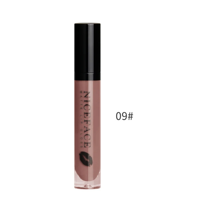 NICEFACE 12 цветов Make Up антипригарная Матовая жидкая помада с эффектом увлажнения длинная стойкая губная помада maquiagem