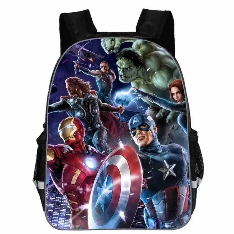 Скидка 2019 11 16 дюймов сумка Mochilas Мстители рюкзак для подростков мальчиков детские школьные сумки герои мультфильмов рюкзак Captin Америка сумки