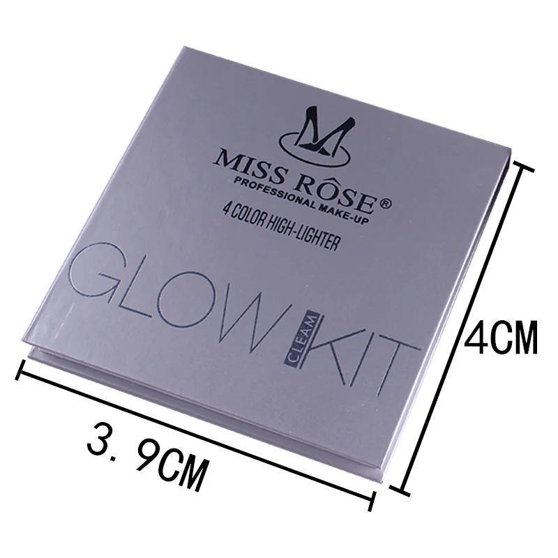Новое поступление мисс Роза Макияж палитры скрасить бронзер и хайлайтер Shimmer 4 цвета матовый контур Glow Kit 3D уход за кожей лица Косметическая пудра