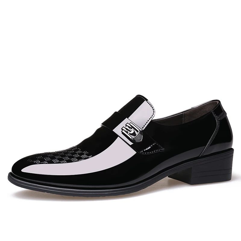 Misalwa/мужские туфли дерби из лакированной кожи; Формальные Свадебные деловые модельные туфли; черные роскошные брендовые туфли-оксфорды с острым носком для мужчин