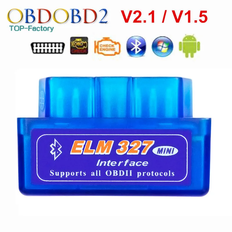 2018 супер мини ELM327 Bluetooth V2.1/V1.5 OBD2 автомобиля диагностический инструмент ELM 327 Bluetooth для Android/Symbian для OBDII протокол