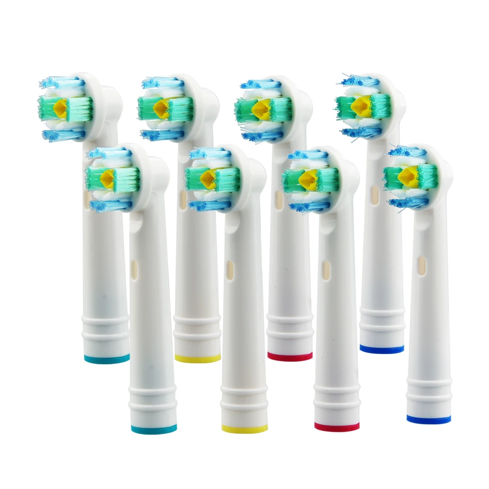 

8 Pcs replacement brush heads for Oral B electric toothbrush before power/Pro health/Triumph/3D Excel/clean precision vitality
