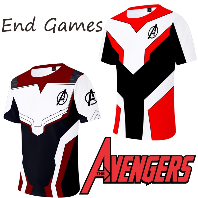 2019 Neweset Avengers Endgame T Shirt Men/women Ironman Captain America End Game T-shirt Superhero Custom TShirt Male Female