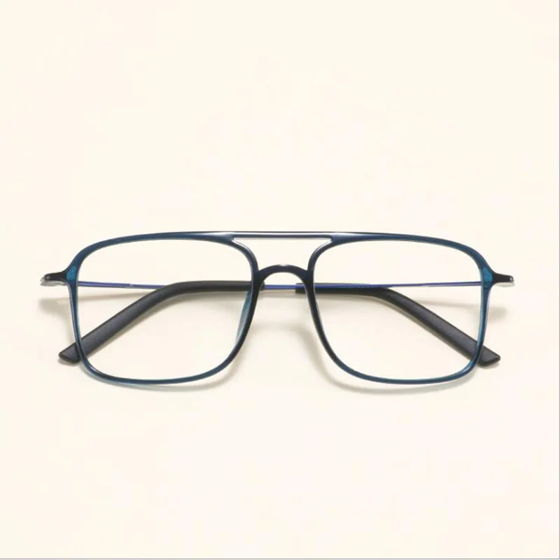 Super Light Square ULTEM Eyeglasses Double Beam Glasses Frame Men - Main Image