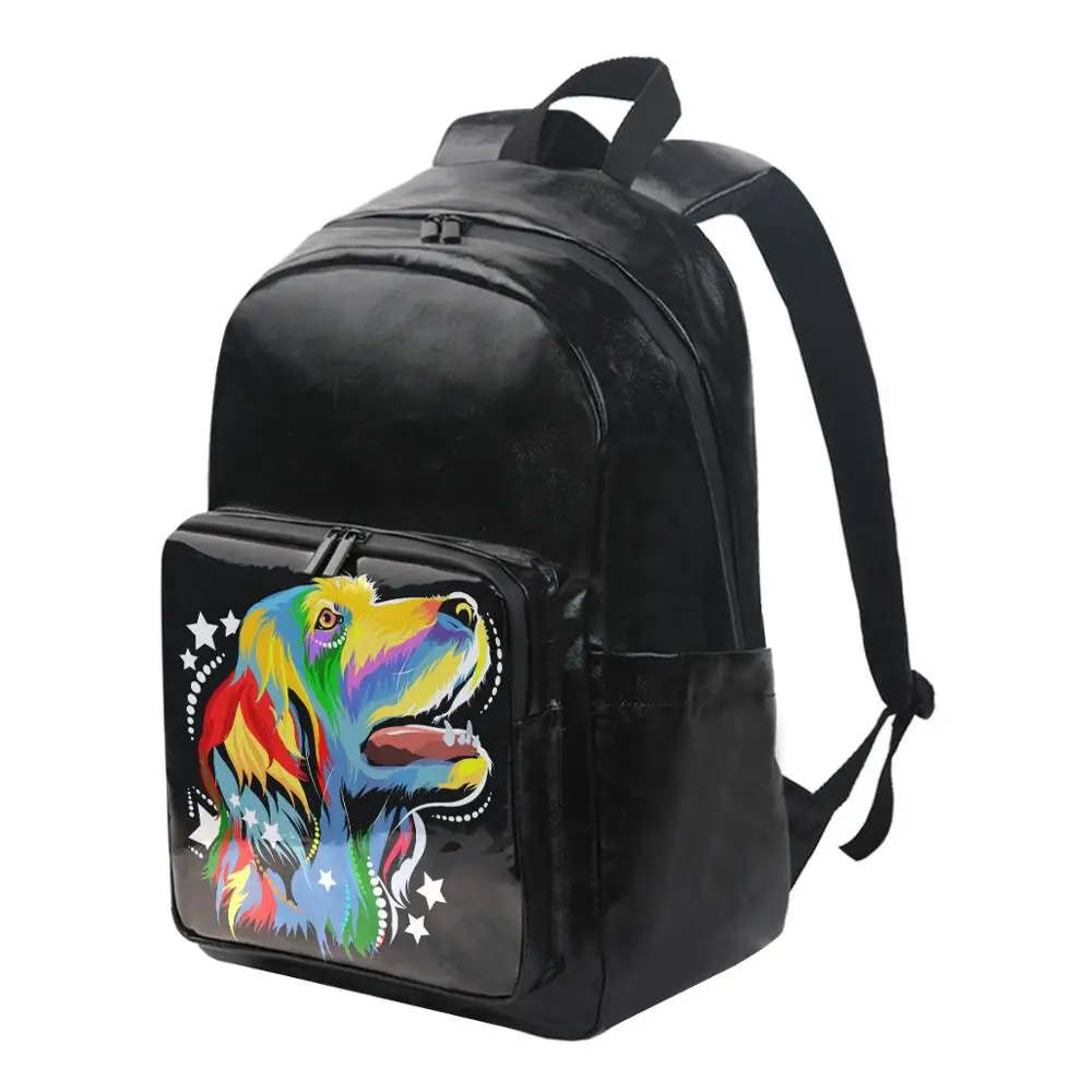 

Pop Art Dog Backpacks for Women Waterproof Laptop Backpack Fashion Travel Back Pack School Bags for Girls Reflective Canvas Bag