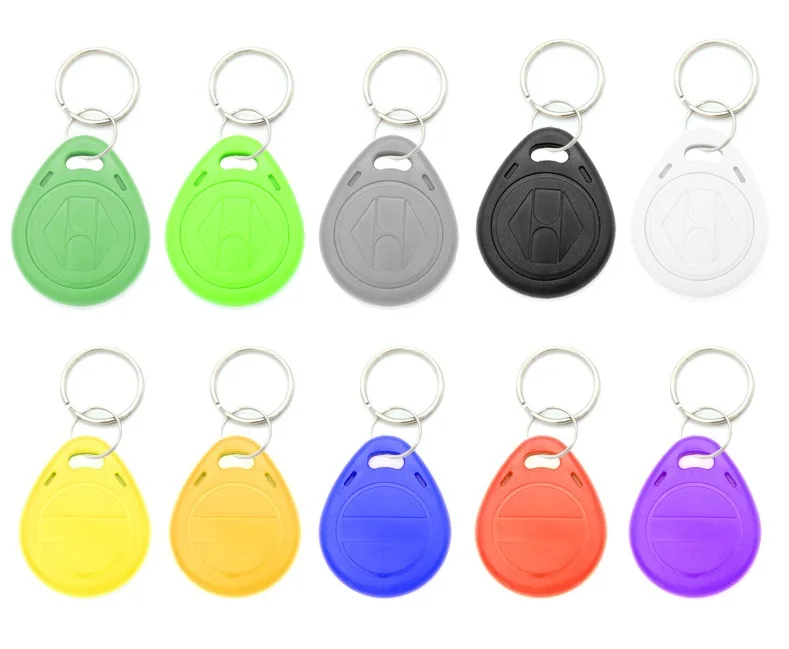 

10pcs Clone EM4305 T5577 Proximity Duplicator Copy 125khz RFID Tag llaveros llavero Porta Chave Card Sticker Key Fob Token Ring