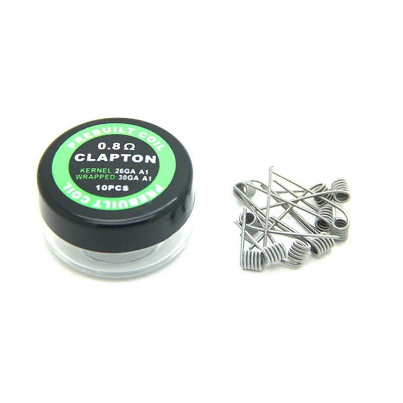 10 шт./кор. Kanthal A1 Twisted Clapton Alien куст Quad Тигр Fused Clapton с сопротивлением сопротивление нагревательного провода спираль rda