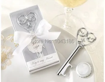 

Wedding favor gifts and giveaways for guests - 100PCS/LOT Key to my Heart Bottle opener gifts Party Supplies
