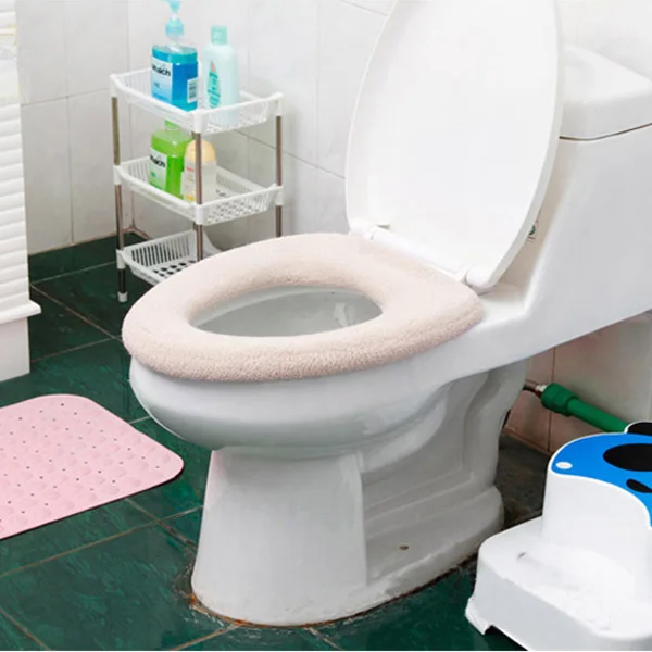 Чехол для унитаза, коврик для ванной комнаты, моющаяся грелка, тканевый коврик, Мультяшные плюшевые коврики, утолщенные чехлы на унитаз, магазин