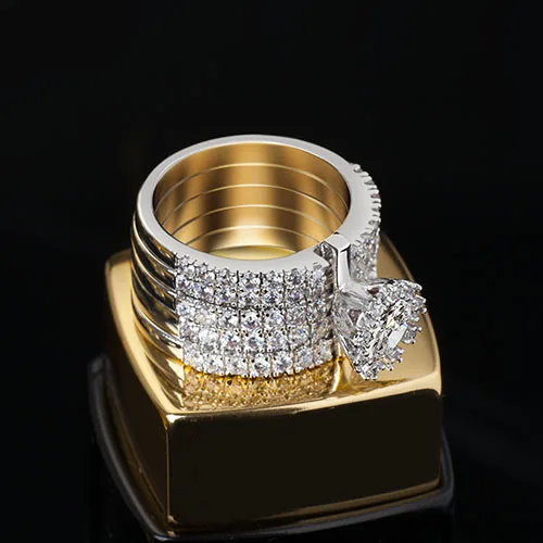 Very fine jewelry zircon rings perfect Roman stylish ring a gift for my girlfriend