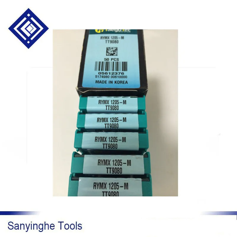 Высокое качество sanyinghe 10 шт./лот RYMX1205-M TT9080 cnc твердосплавные фрезерные вставки