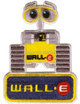 

3.5" Wall-E Wall e Figure patch Embroidered Movie TV Series applique sew on iron on badge t-shirt transfer Film Novelty gift