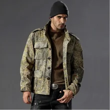 Тактическая охотничья военная куртка мужская верхняя хлопковая куртка Bionic Terrain Камуфляж спецназ армейская спортивная куртка для кемпинга