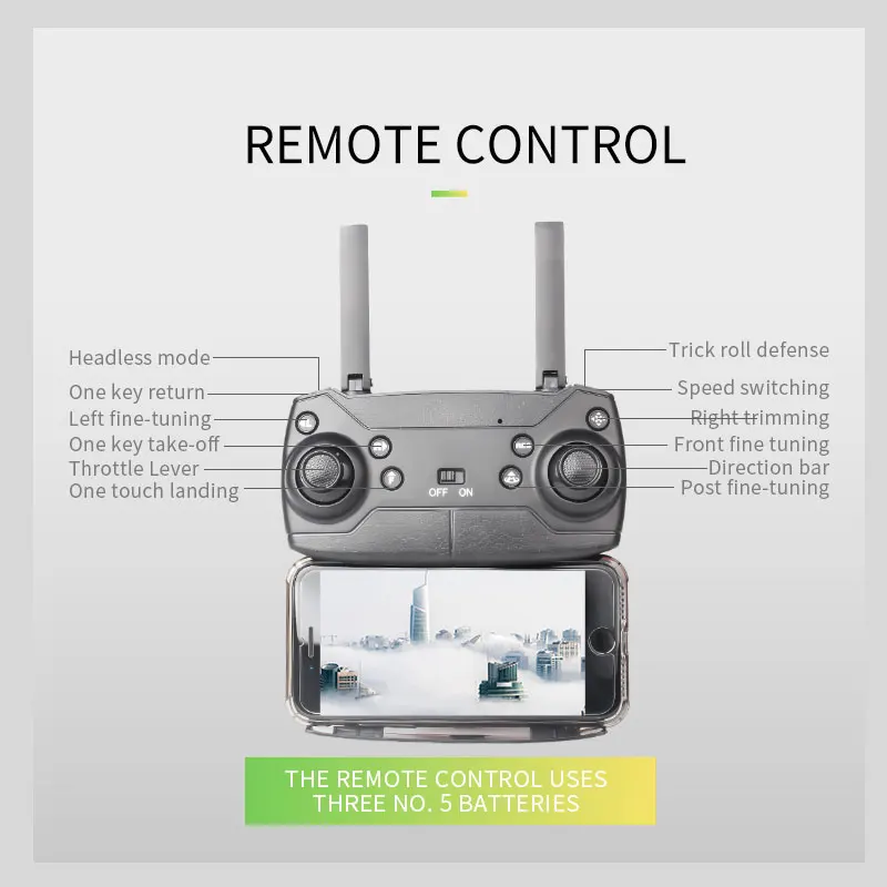 Новинка Радиоуправляемый Дрон с оптическим потоком Wi Fi FPV 1080P HD двойная камера