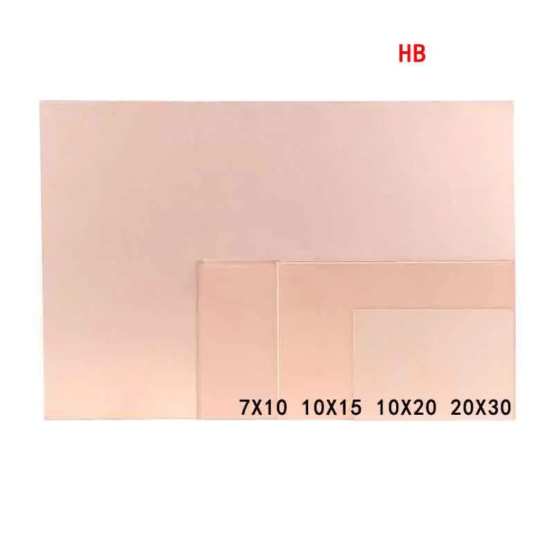 

PCB board Single-sided bakelite 7x10 10x15 10x20 20x30 1.5mm thickness 4pcs