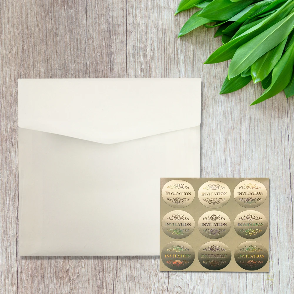  Vintage Kraft Paper Wedding Invitation Flower Invitation Cards DIV Creative Invitation With Customi - 32870520604