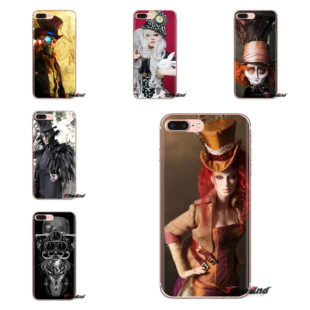 Steampunk Mad Hatter art Mobile Phone Case Cover For Huawei G7 G8 P7 P8 P9 P10 P20 P30 Lite Mini Pro P Smart Plus 2017 2018 2019 |