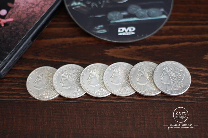 

Rhapsody in Morgan,morgan coin set,Magic Trick Close Up Illusion Coin Magic Super Effect Magia Toys Joke gadget Classic Magie