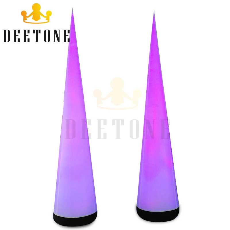 

Hot Selling Illuminated Colorful Decoracion Inflatable Led Lighting Cone/Inflatable Lighting Products For Party